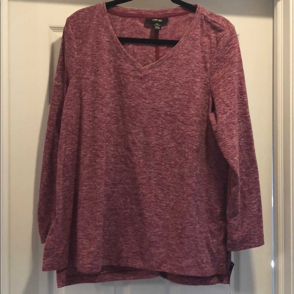 Style & Co. Pink fleece pullover